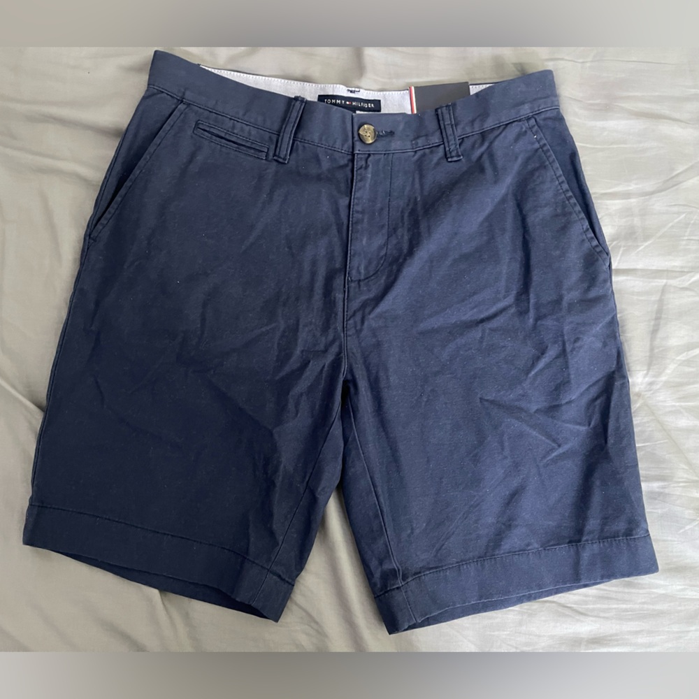 TOMMY HILFIGER Navy Blue Men's Shorts 31 Waist